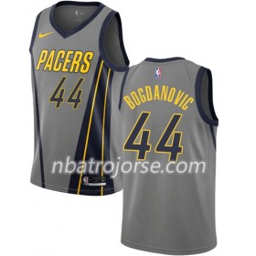 Män Indiana Pacers Tröja Bojan Bogdanovic 44 2018-19 Nike City Edition Grå Swingman